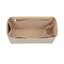 1 Pc Multi-Pocket Bag Organizer For Storage Bag Inner Bag Liner Bag Felt Insert Handbag Organizer Cosmetic Bags - Beige - View 11