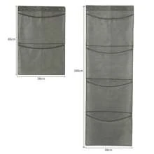 Over Door Stuffed Animal Toy Storage Hanging Organizer 4 Expandable Mesh Net Pockets, Stores Loads Of Plush Toys | Large Plushie Display For Boys, Girls Behind The Door Storage Hanging Bag Household Hanging Mesh Breathable Storage Bag Multifunctional Toy Sundries Storage Bag - Grey - View 6