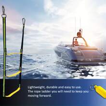 Boat Rope Ladder, Boat Rope Ladder Extension, Assist Boat Folding Ladder, Swim Ladder For Sailboat, Kayak, Canoeing, Beach Essentials, Beach Accessories, Pool Float - Multicolor - View 7