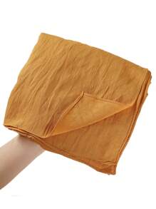 1 件装 女士时尚纯色印花头巾围巾长披肩头巾头巾头带面纱衣服 - 彩色 - 查看 28