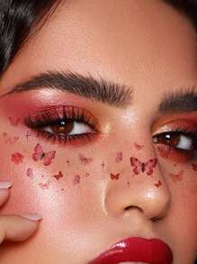 4 Styles/Set Face Makeup Temporary Tattoo Stickers Freckle Butterfly Waterproof Fake Tattoo Stickers For Party Decoration - Multicolor - View 10