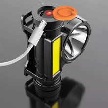 2 PCS Head Torch USB Rechargeable Super Bright LED COB Headlamp Flashlight UK - White Light - View 8