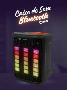 KTS-1901 RGB Bluetooth Speaker - Premium Audio, Colorful LED Lights, Wireless Connectivity Ideal For Parties And Events KTS-1335 RGB Bluetooth Speaker - Powerful Sound, Vibrant Lights, Portable And USB Recharge - 黑色 - 查看 1