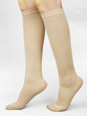 1 par de calcetines de compresión deportivos para mujer, que absorben el sudor y evitan los olores, para correr, ciclismo, saltar la cuerda, gimnasio, otoño