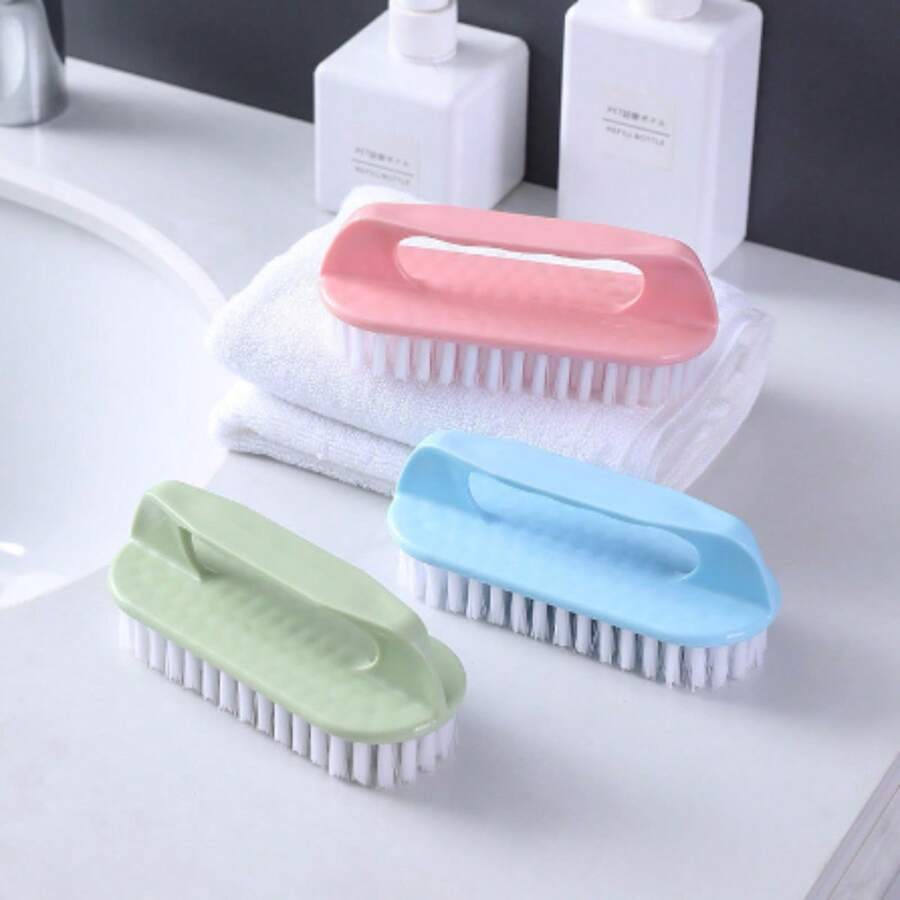 Housework Kitchen Cleaning Brush Soft Bristles Bathroom Shoe Brush - Hồng - Xem 1