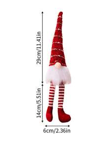 1 Pièce, Décorations De Noël, Décorations De Poupée Naine Sans Visage En Peluche Tricotée, Ornements De Vitrine De Fête De Noël À La Maison, Décoration De Centre Commercial