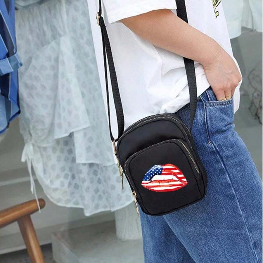 Sac à Bandoulière De Sport Étanche KRYMSON - Petit Sac Poitrine Tendance Pour Randonnée, Cyclisme Et Exercices (Noir)