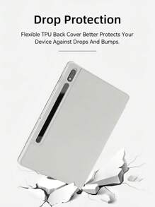 苹果 DANYCASE 平板电脑保护壳适用于三星 Galaxy Tab S7 S8 S9 11 英寸 S6 Lite 10.4 英寸 S7 FE S8+ S9+ S9FE+ 12.4 英寸软 TPU 保护壳 - 灰色 - 查看 5