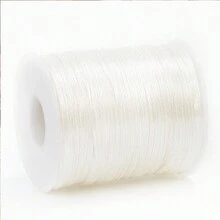 1 卷 7# 中国结编织绳 DIY 工艺材料，多色可选，100 米（3973 英寸）长 - 白色 - 查看 9