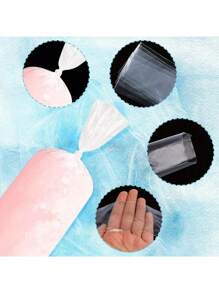 50/100pcs 30cm*5.5cm Candy Bags, Ice Cream Mold Bags, Plastic Ice Sugar Bags, Rectangular Self-Sealing, Durable & Fresh-Keeping, Suitable For Making Ice Cream, Yogurt, Candy, Also Can Be Used For Party, Travel, Wedding, Birthday, Graduation, Bachelorette Party, Kitchen, Storage, Decoration, Outdoor And Other Occasions. - Multicolor - View 4