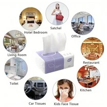 1/2/6-Piece Ultra-Soft 4-Ply Tissues, 240 Counts - , Portable & Thick For Home And Commercial Use - Multicolor - View 7