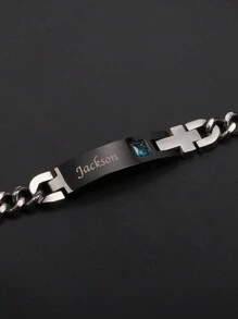 Customized Minimalist Fashion English Name Couple Bracelet, Gift For Valentine's Day, Mother's Day, Father's Day, Birthday, Anniversary, Friends, Graduation, Christmas, Family