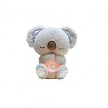 Muñeco de peluche de oso con árbol pequeño que respira, con música relajante y divertida - koala gris - Ver 9
