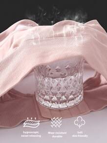 无缝交叉后背运动健身防震聚拢文胸带垫性感内衣女士内衣运动背心文胸带垫聚拢上衣无钢圈文胸瑜伽健身文胸运动服健身服女士健身上衣运动文胸 - 杏色 - 查看 6