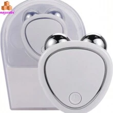 Masajeador Facial de microcorriente EMS, rodillo de estiramiento de la piel, rejuvenecimiento de la piel, eliminación de arrugas, Gel ultrasónico, belleza de la piel, SE ENVIA COLORES AL AZAR YA SEA ROSA O BLANCO - Multicolor - Ver 7