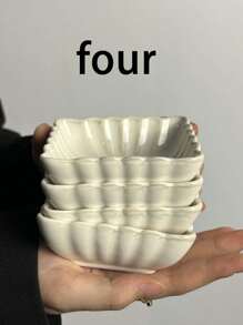 Cabin Kangaroo 1 Set quadratische Keramik-Soßenschälchen im nordischen Stil mit reaktiver Glasur, hochwertige Dipschalen für Soßen, Obst-Snack-Teller, japanisch anmutende Soßenschälchen, hochwertige einfarbige Keramikteller, kleine Teller für Nüsse und Obst, Appetizer-Dipschalen, Obstschalen, verwendbar als Geschenk, Partyartikel, Hotelwaren, Küche, Weihnachtsgeschenk