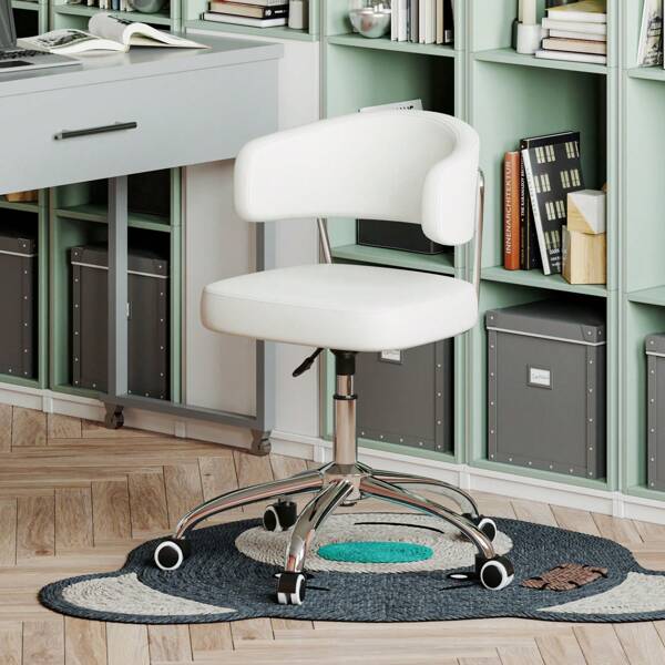 Swivel Office Chair,Height Adjustable Ergonomic Desk Chair,Armless Computer Chair For Kids/Adults,Office/Bedroom/Home Furniture