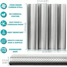 French Baguette Bread Pan With Thick Proofing Cloth, Nonstick Dough Couche, Long Sourdough Bread Baking Pan