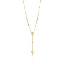 18K GOLD NECKLACE WOMEN'S CROSS SACRED HEART OF MARY ROMMANEL 532073 - 金黃色 - 查看 1
