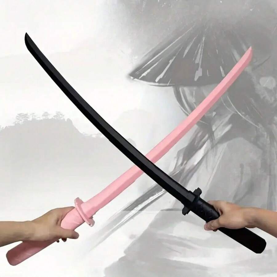 1pc Safe And Fun Katana Anime Sword Model - Perfect For Halloween, Cosplay, And LARP Parties