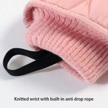 1 Paar Damen Winter Ski Handschuhe, hochwertige professionelle wasserdichte Touchscreen dicke thermische warme Outdoor Eis Schnee Radfahren Skifahren, Snowboarding Handschuhe, Winterhandschuhe, Handwärmer, Schneehandschuhe