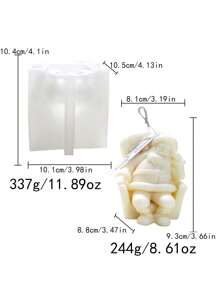 1 khuôn silicon hình ông già Noel ngủ 3D, màu trắng dày, thích hợp cho nến, nhựa, sáp tan chảy, xà phòng, đồ trang trí nhà cửa, đồ thủ công - trắng - Xem 13