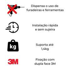 Wall Mount Bathroom Towel Holder 3M Bath Towel Rack Without Hole Premium Arthi - 金色 - 查看 5