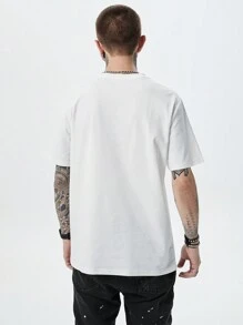 Camisetas para hombre, camisetas casuales de verano de manga corta con bolsillo delantero contrastante