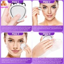 Masajeador Facial de microcorriente EMS, rodillo de estiramiento de la piel, rejuvenecimiento de la piel, eliminación de arrugas, Gel ultrasónico, belleza de la piel, SE ENVIA COLORES AL AZAR YA SEA ROSA O BLANCO - Multicolor - Ver 4
