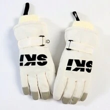 1 Paar Damen Winter Ski Handschuhe, hochwertige professionelle wasserdichte Touchscreen dicke thermische warme Outdoor Eis Schnee Radfahren Skifahren, Snowboarding Handschuhe, Winterhandschuhe, Handwärmer, Schneehandschuhe
