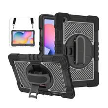 Etui ochronne na tablet Apple Silicone + PC 3 w 1 z uchwytem obrotowym 360°, paskiem na rękę, paskiem na ramię, wytrzymałą, antypoślizgową osłoną ochronną tabletu