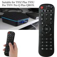 1pc,Standard IR Replacement Remote Fit For Android TV Box Q Plus,Q+, T95 T9 T95Q T95Z Plus,Original Replacement Remote Control - Android TV Box Controller For  T95M,T95N,T95Q,T9,T95X - Black - View 5
