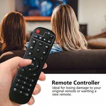 1pc,Standard IR Replacement Remote Fit For Android TV Box Q Plus,Q+, T95 T9 T95Q T95Z Plus,Original Replacement Remote Control - Android TV Box Controller For  T95M,T95N,T95Q,T9,T95X - Black - View 7