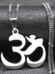 2025 莲花玛拉瑜伽脉轮不锈钢链条项链女款金色佛像项链