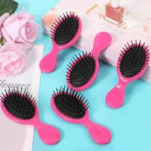 12 Stücke Rosa Geschenkboxen Set für Makeup Partys, enthält 6 hohe Bonbon-Boxen mit Fenster und 6 kleine Kämme für Hochzeit, Bridal-Shower, Prinzessin Geburtstagsfeiern