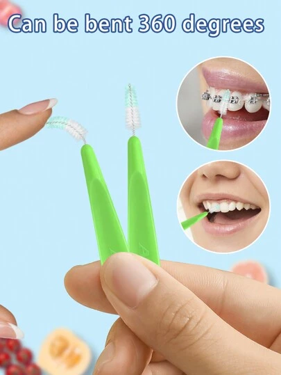 Dr.Emma 艾玛博士 10 件/20 件/30 件牙刷，Sss-Ss-S-M 不同尺寸可满足不同需求清洁牙齿之间便携式牙间刷、牙线签、牙齿清洁工具