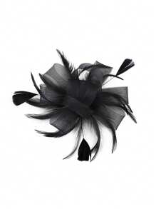 Fascinator Pillbox Hats For Women Feather Flower Church Derby Headband Clip Wedding Tea Party Hat, Mini Cap, Hair Accessories