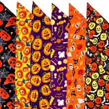 Random 6 Pieces Halloween Dog Bandana For Dogs Halloween Dog Bib Triangle, Dog Bandana Skull Pumpkin Adjustable Washable Pet Scarf For Dogs And Cats - Multicolor - View 4