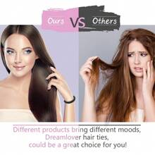 Minimalist Elastic Seamless Hair Ties, Suitable For Women's Daily Wear, Casual Ponytail Hair Ties, Hair Bands - Multicolor - View 3