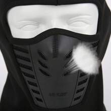 Pasamontañas Táctico Térmico con Máscara de Ventilación Balaclava para Motociclista Running y Deportes de Invierno Máscara Protectora Contra Frío Viento y Polvo para Pesca Ciclismo y Montañismo, Color al Azar - Negro - Ver 5