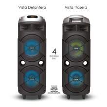 Bocina Portátil Steelpro Bazzoka 200w, Bluetooth, Karaoke, Negro - Negro - Ver 6