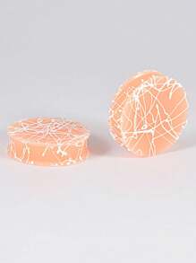 PAIR Silicone Ear Gauge Flexible Soft Double Flared Saddle Ear Plugs Cool Lines Ear Stretchers Tunnels Expanders Body Jewelry - As Shown - View 10