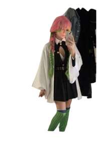 Cosplay para mujer de mitsuri - Blanco y Negro - Ver 3