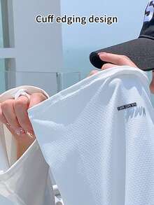 1 Pair Letter Pattern Sun Protection Sleeve Covers, Loose Breathable Arm Sleeves For Summer Outdoor - Multicolor - View 7