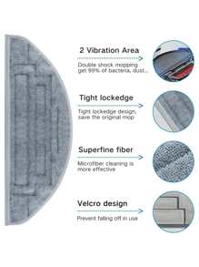 Roborock S8/S8+/S8 Pro Ultra 机器人吸尘器 机器人 2 个双滚轮 + 2 个双区拖把垫 + 4 个 HEPA 过滤器 + 4 个侧刷 + 1 个清洁工具