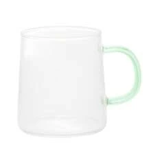 2 Wolff Fun Borosilicate Glass Mugs With Green Handle - Trong sáng - Xem 2