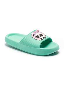 Cloud Slipper Slide Pandinha Children's Girl Decoration Lightweight Soft Comfortable Casual Summer - màu xanh lá - Xem 4