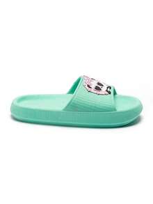 Cloud Slipper Slide Pandinha Children's Girl Decoration Lightweight Soft Comfortable Casual Summer - màu xanh lá - Xem 3