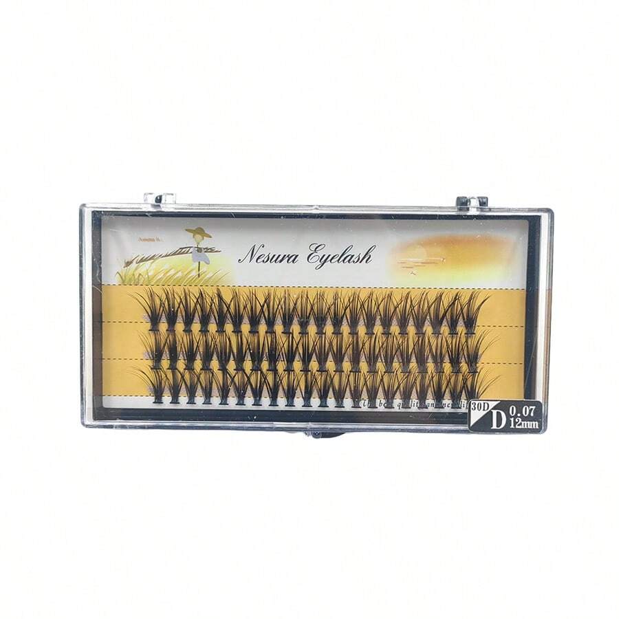 Knotless Tufted Eyelashes 30d 12mm Nesura Eyelash - Mi tự nhiên - Xem 1