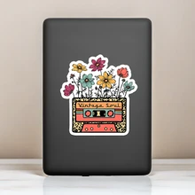 1PC Vintage Soul Sticker | Retro Hippie Waterproof Vinyl Sticker | Durable And Weatherproof Sticker For Water Bottles And Laptops | Unique Hippie Hippy Vinyl Sticker | Perfect For Laptops, Water Bottles, And More | Classic Vintage Design - Multicolor - View 7